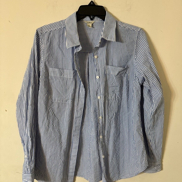 Blue Striped Men's Shirt - Picture 7 of 8